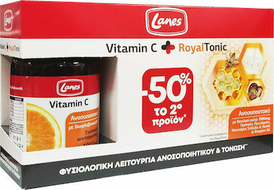 LANES Vitamin C 1000mg 30 Tabs & RoyalTonic 10 Φιαλίδια x 10ml