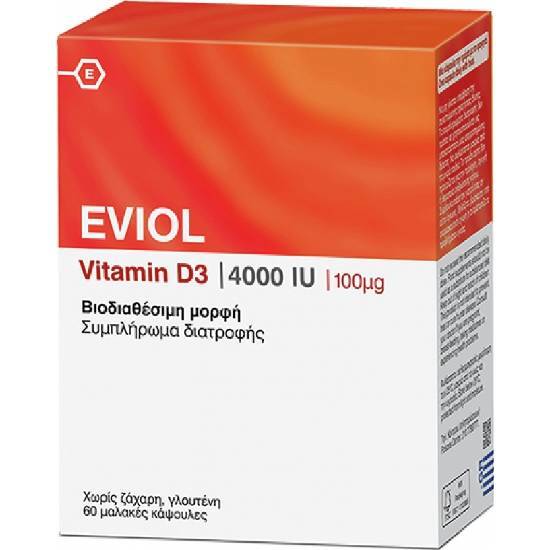 EVIOL VITAMIN D3 4000IU 60 CAPS