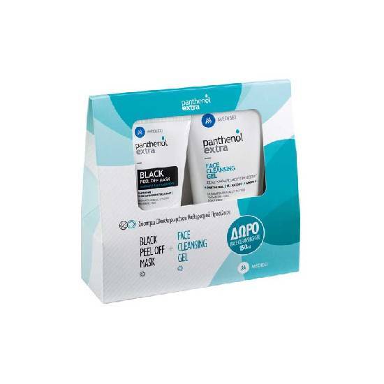PANTHENOL PANTHENOL με Black Peel Off Mask για Βαθύ Καθαρισμό 75ml &Cleansing Gel Καθαριστικό Τζέλ Προσώπου 150ml