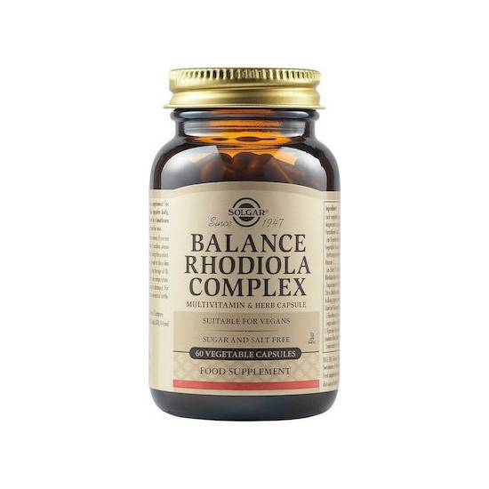 SOLGAR Balance Rhodiola Complex 60veg caps