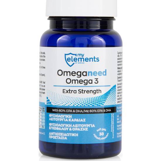 MY ELEMENTS OmegaNeed Omega 3 Extra Strength 30softgels