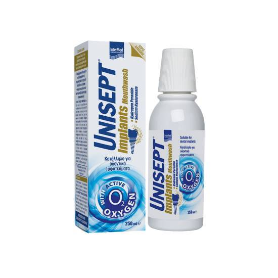 INTERMED INTERMED Unisept Implants Mouthwash Kαθημερινό Διάλυμα 250ml