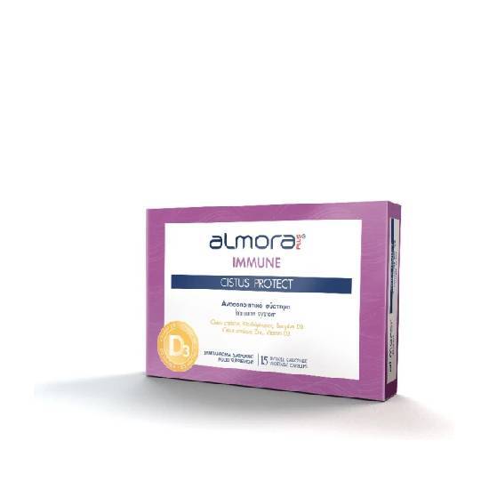 ALMORA ALMORA PLUS® Immune Cistus Protect Συμπλήρωμα για την Ενίσχυση του Ανοσοποιητικού 15 φυτικές κάψουλες