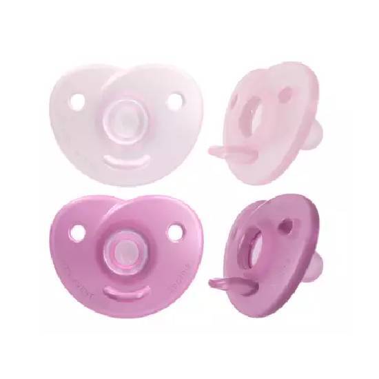 Philips Avent Soothie Ροζ Girl 0-6m SCF099/22 2τεμάχια