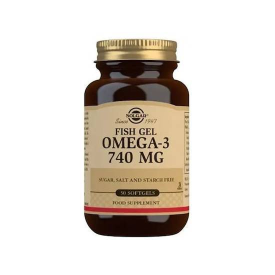 SOLGAR Fish Gel Omega-3 740mg 50 Softgels