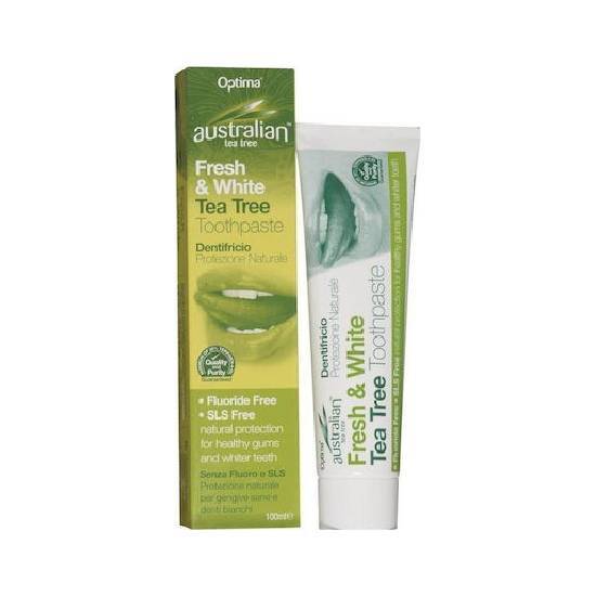 Optima Naturals Australian Tea-tree Fresh & White χωρίς Φθόριο 100ML