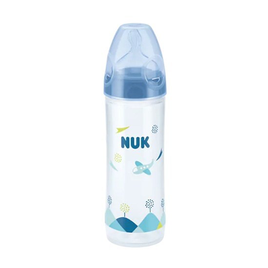 NUK New Classic Μπιμπερό PP με Θηλή Καουτσούκ 6m+ με Θηλή 250 ml
