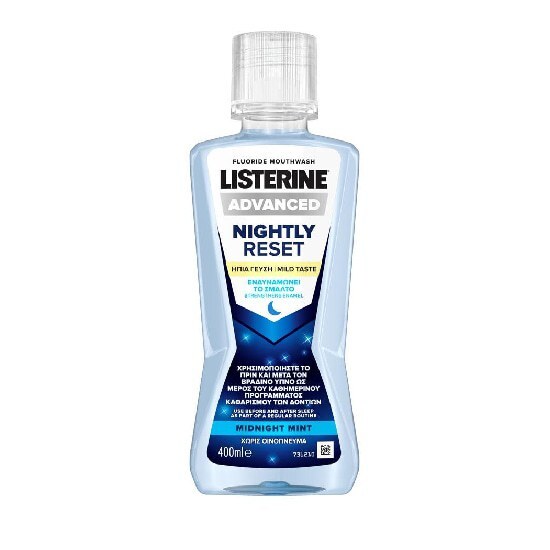 LISTERINE Nightly Reset Στοματικό Διάλυμα κατά της Πλάκας 400ml
