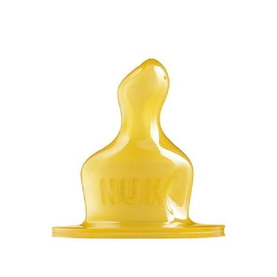 NUK Classic Θηλή Καουτσούκ Μεγάλη Οπή με Βαλβίδα 6-18m 1 τεμάχιο