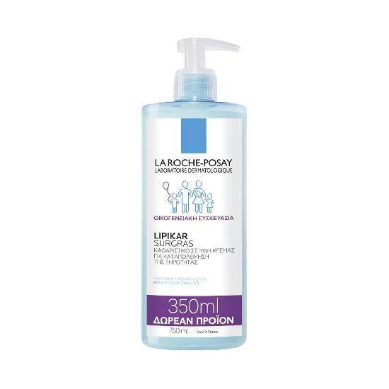 LA ROCHE POSAY LIPIKAR SURGRAS ΚΑΘΑΡΙΣΤΙΚΟ ΣΩΜΑΤΟΣ ΓΙΑ ΕΥΑΙΣΘΗΤΟ ΚΑΙ ΞΗΡΟ ΔΕΡΜΑ 750ML