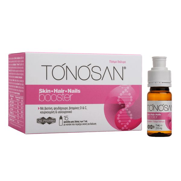UNI-PHARMA TONOSAN SKIN-HAIR-NAILS BOOSTER 15 φιαλίδια x 7ml