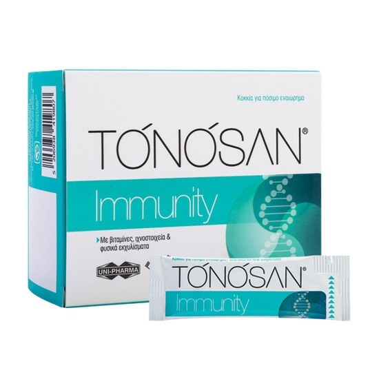 UNI-PHARMA Tonosan Immunity Συμπλήρωμα για την Ενίσχυση του Ανοσοποιητικού 20 φακελίσκοι