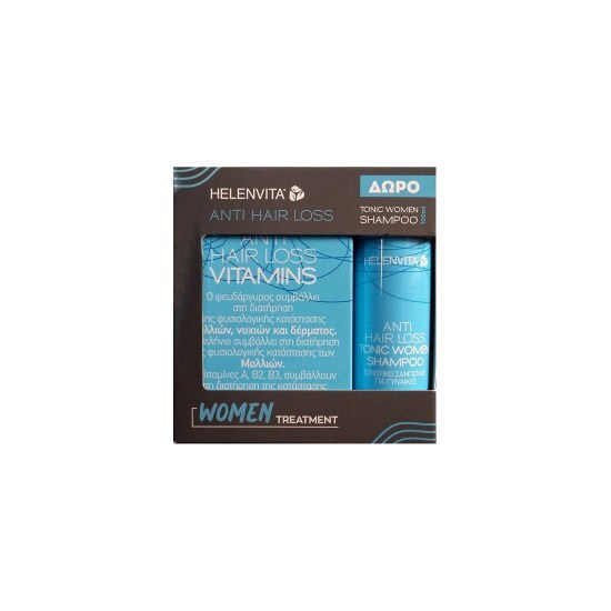 Helenvita Anti Hair Loss Vitamins 60 caps & Tonic Women Shampoo 100ml