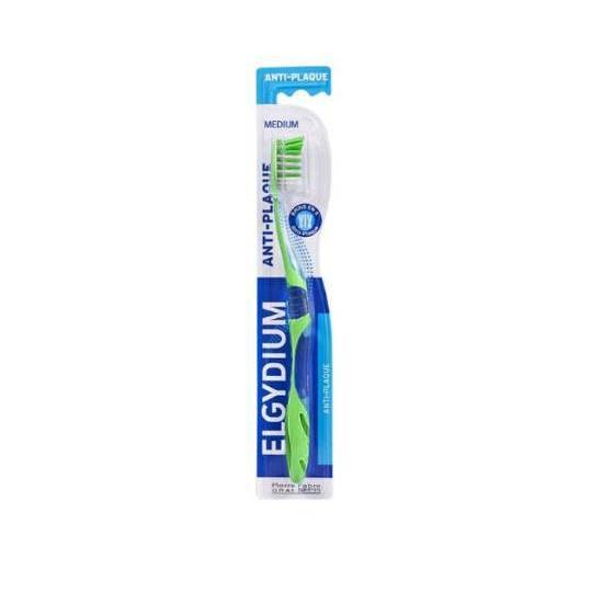 ELGYDIUM ELGYDIUM Antiplaque Οδοντόβουρτσα Medium 1 Τεμάχιο - Πράσινο