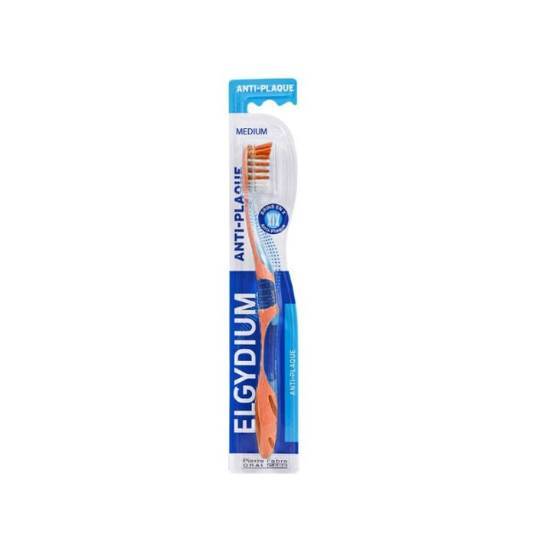 ELGYDIUM ELGYDIUM Antiplaque Οδοντόβουρτσα Medium 1 Τεμάχιο - Σομόν