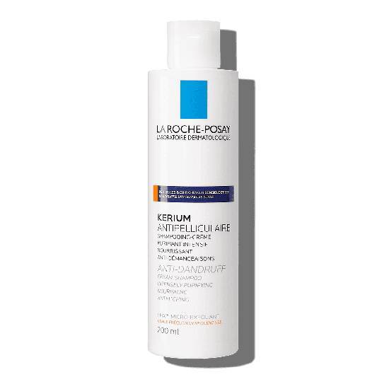 LA ROCHE POSAY Kerium Antipell Sec Shampoo Dry Hair Αντιπιτυριδικό Κρεμοσαμπουάν με Μικρο-Απολέπιση 200ml