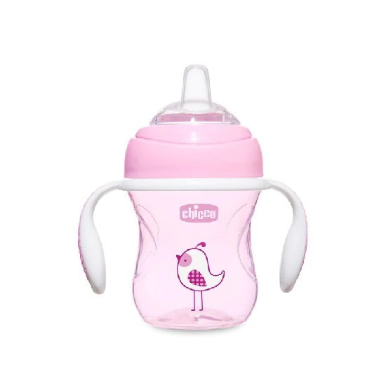 CHICCO CHICCO Transition Cup Κύπελλο Ροζ 4m+ 1 Τεμάχιο
