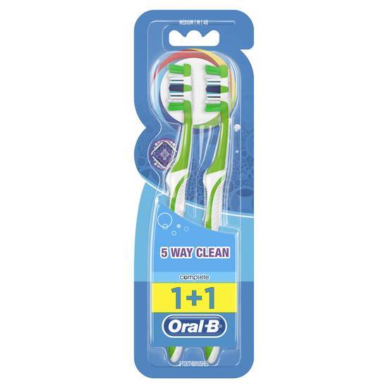 ORAL-B ΟΔΟΝΤΟΒΟΥΡΤΣΑ COMPLETE 5 WAY DUO MEDIUM 1+1 ΔΩΡΟ – Πράσινο