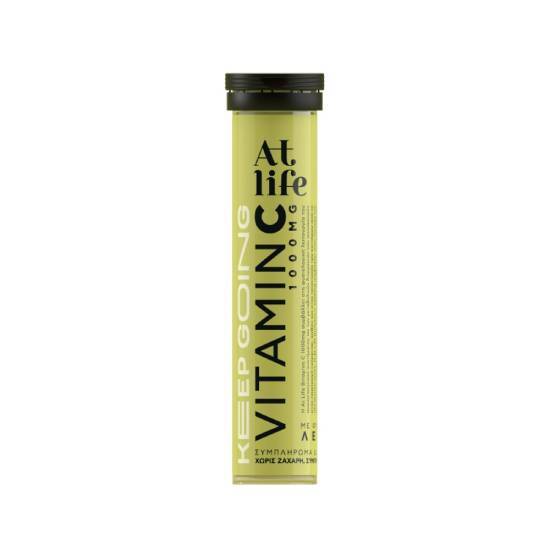 AT LIFE Vitamin C 1000mg με Γεύση Λεμόνι 20 αναβράζοντα δισκία