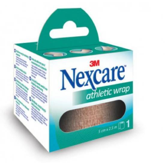 NEXCARE NEXCARE ATHLETIC WRAP ΧΡΩΜΑ ΤΟΥ ΔΕΡΜΑΤΟΣ 5CM X 2,5M 3Μ 1 τεμάχιο