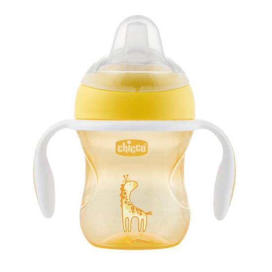 CHICCO CHICCO Transition Cup Εκπαιδευτικό Μπιμπερό 4m+ 1 Τεμάχιο - Πορτοκαλί
