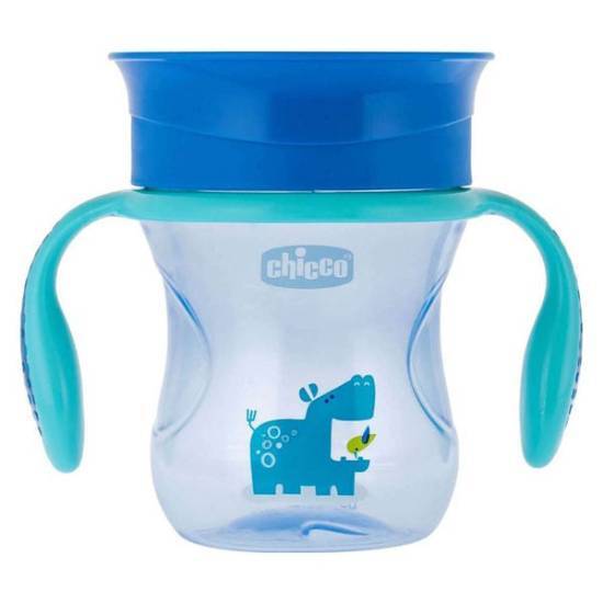 CHICCO CHICCO Perfect Cup Παιδικό Πλαστικό Ποτηράκι Μπλε12m+ 200ml