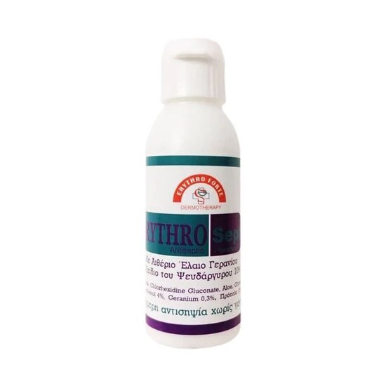 Erythro Forte ErythroSept Antiseptic Protection Geranium Λεπτόρρευστη Κρέμα Προστασίας Ενάντια των Μικροβίων 60ml