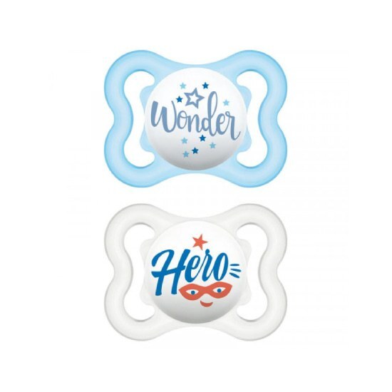 MAM ΠΙΠΙΛΑ MINI AIR LATEX 0-6 ΜΗΝΩΝ 2 τεμάχια – Διάφανο-Γαλάζιο