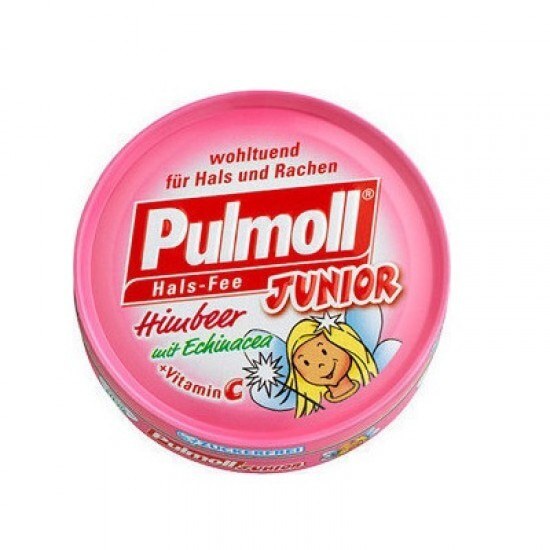 PULMOLL PULMOLL Junior Καραμέλες για παιδιά με Βατόμουρο Εχινάκεια & Βιταμίνη C 45gr