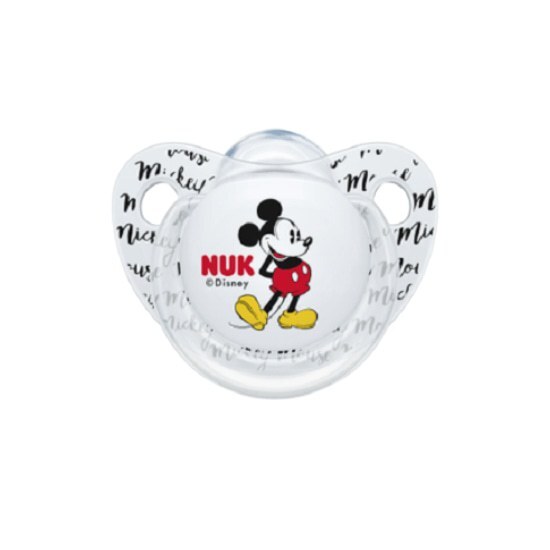 NUK Trendline Disney Mickey Ορθοδοντική Πιπίλα Σιλικόνης 0-6m 1 τεμάχιο – Ασπρο