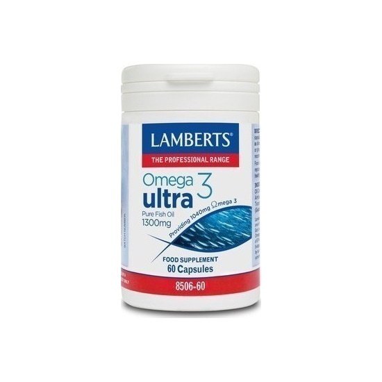 Lamberts Omega 3 Ultra Pure Fish Oil Ιχθυέλαιο 1300mg 60 κάψουλες