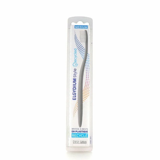 ELGYDIUM Style Eco Οδοντόβουρτσα Medium 1 Τεμάχιο – Γκρι