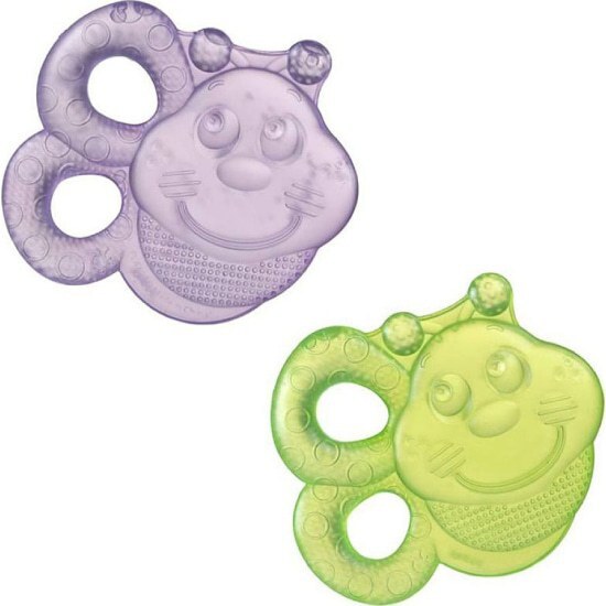 PLAYGRO PLAYGRO Bee Water Teether Μασητικό Οδοντοφυΐας Με Νερό 3m+ 2 Τεμάχια