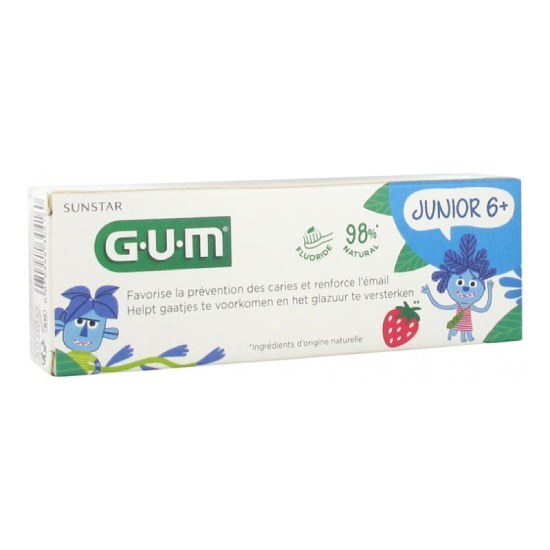 GUM 3004 Junior Οδοντόκρεμα Με Γεύση Φράουλα Tutti-Frutti 50ML