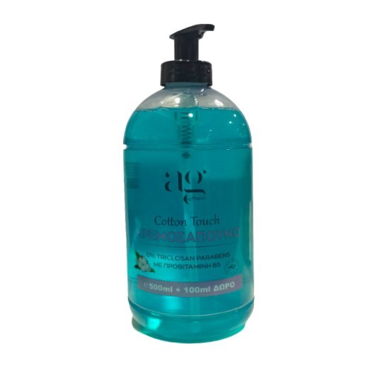 AG PHARM Cotton Touch Κρεμοσάπουνο 600ml