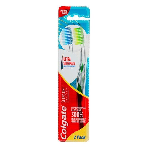 COLGATE Slim Soft Advanced Οδοντόβουρτσα Μαλακή 1 τεμάχιο – Πράσινο