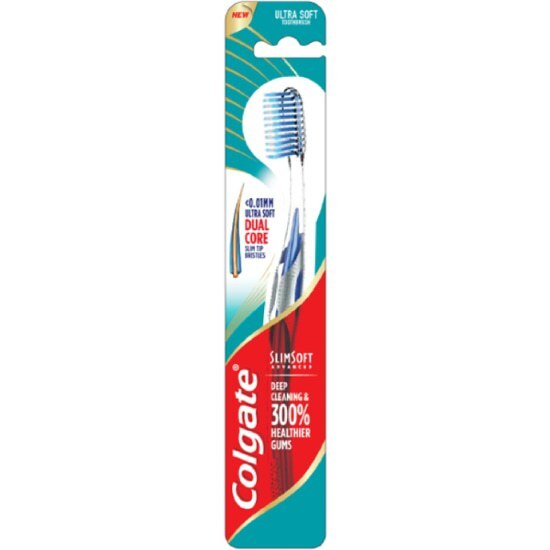 COLGATE Slim Soft Advanced Οδοντόβουρτσα Μαλακή 1 τεμάχιο – Μπλε