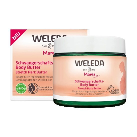 WELEDA Mama Stretch Mark Body Butter Nourishing Care Βούτυρο Σώματος για Ραγάδες 150ml