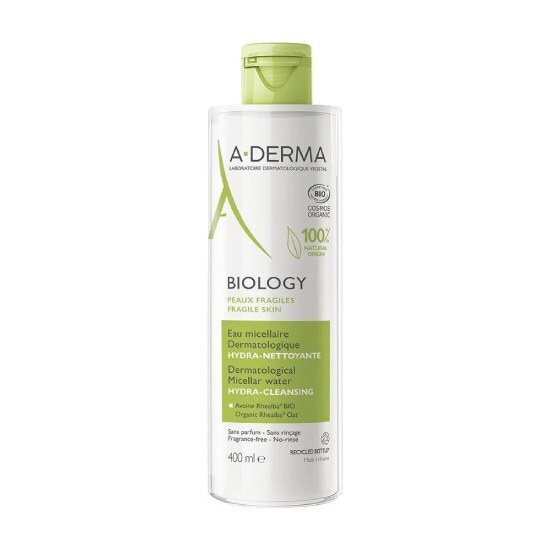 A-DERMA Biology Νερό Ντεμακιγιάζ για Πρόσωπο & Μάτια για Κανονική/Μικτή Επιδερμίδα 400ML
