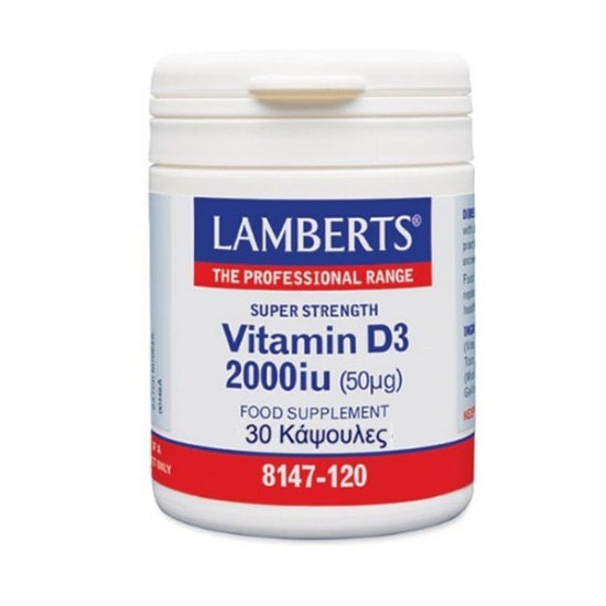 LAMBERTS Vitamin D3 2000iu 30 κάψουλες