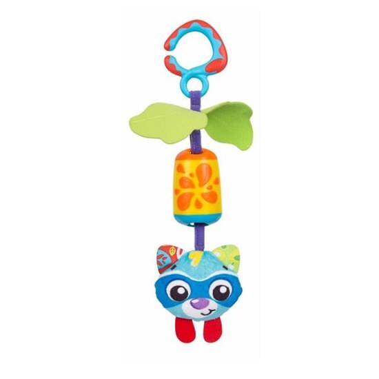 PLAYGRO PLAYGRO Cheeky Chime Παιχνίδι Καροτσιού Με Κουδουνίστρα Ρακούν 1 Τεμάχιο