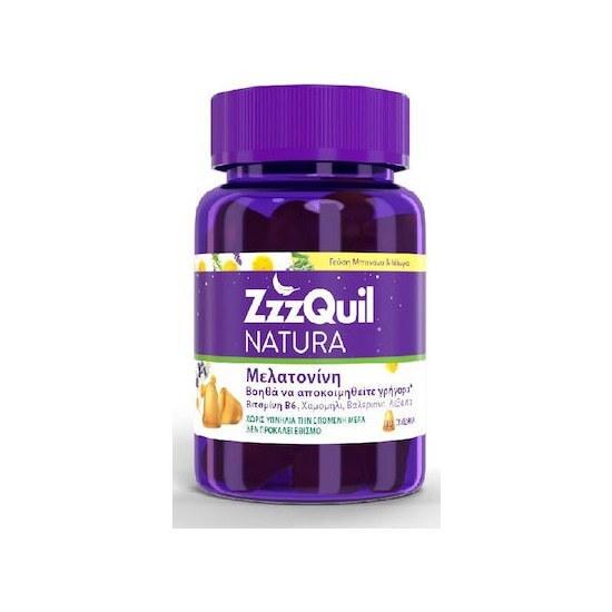 ZzzQUIL Natura Συμπλήρωμα για τον Ύπνο Μάνγκο Μπανάνα 30 ζελεδάκια