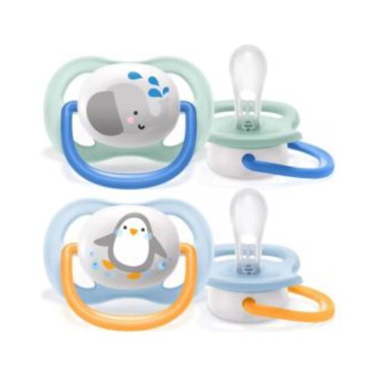 AVENT PHILIPS Avent Πιπίλα Ultra Air Animals 0-6m SCF080/11 2 τεμάχια