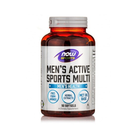 NOW FOODS Men’s Active Sports Multi 90soft gels