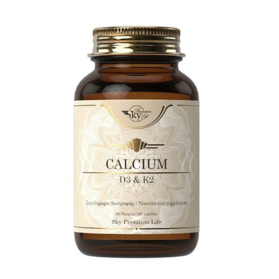 SKY PREMIUM LIFE Calcium D3 & K2 Συμπλήρωμα Διατροφής 60caps