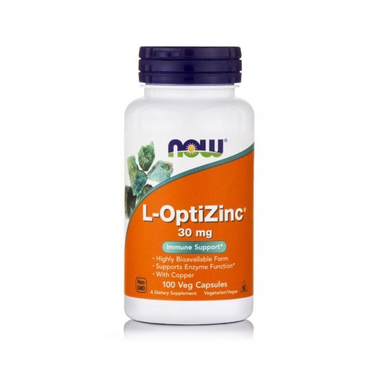 NOW FOODS L-OptiZinc 30mg 100caps