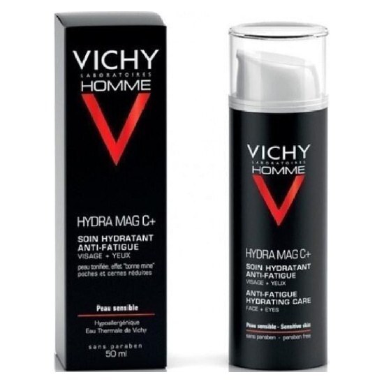 VICHY HOMME Κρέμα Προσώπου για Ευαίσθητες Επιδερμίδες Hydra Mag C+ 50ml