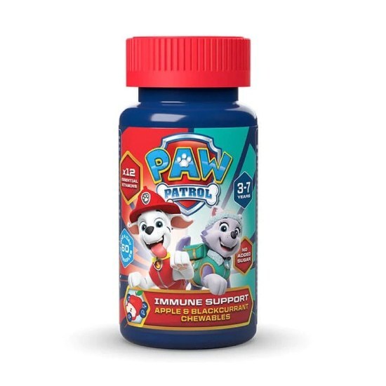 NICKELODEON PAW Patrol Immune Support Παιδικές Βιταμίνες για Υποστήριξη του Ανοσοποιητικού 3-7 Ετών 60 Μασώμενα Δισκία