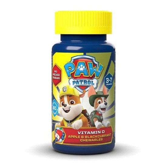 NICKELODEON Παιδική βιταμίνη Paw Patrol Vitamin D 60 μασώμενα δισκία