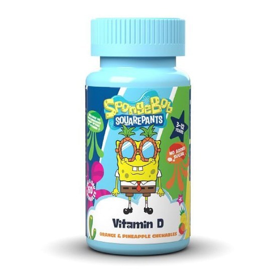 NICKELODEON Παιδική βιταμίνη Paw SpongeBob Vitamin D 60 μασώμενα δισκία